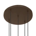 Steinhauer Pendel BOLLIQUE 5-flammer E27 IP20, kakao dæmpbar