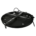 Steinhauer Pendel BOLLIQUE 5-flammer E27 IP20, rav, messing, sort dæmpbar