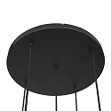 Steinhauer Pendel BOLLIQUE 5-flammer E27 IP20, rav, messing, sort dæmpbar