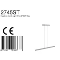 Mexlite Pendant luminaire LIGHT STRIPE, 1 flame, 2700K, white