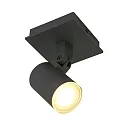 Steinhauer Steinhauer Spot POINT NOIRS LED, 1-flamme, GU10, sort