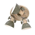 Mexlite Spot GEARWOOD, 3 flames, white