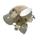 Mexlite Spot GEARWOOD, 3 flames, white