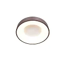 Loftlampe RINGLEDE - Ø 30CM lille, rund, direkte / indirekte IP20, sort mat dæmpbar