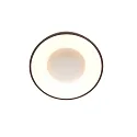Loftlampe RINGLEDE - Ø 30CM lille, rund, direkte / indirekte IP20, sort mat dæmpbar