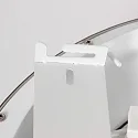 Loftlampe RINGLEDE - Ø 30CM lille, rund, direkte / indirekte IP20, sort mat dæmpbar