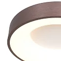Loftlampe RINGLEDE - Ø 30CM lille, rund, direkte / indirekte IP20, sort mat dæmpbar