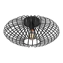 anne light & home Loftlampe DUNBAR 1-flamme, rund E27 IP20, sort mat dæmpbar