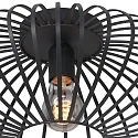 anne light & home Loftlampe DUNBAR 1-flamme, rund E27 IP20, sort mat dæmpbar