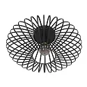 anne light & home Loftlampe DUNBAR 1-flamme, rund E27 IP20, sort mat dæmpbar