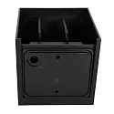 Steinhauer Udendørs wall luminaire MURO up / down, Kubusform, justerbar IP44, sort mat dæmpbar