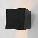Steinhauer Udendørs wall luminaire MURO up / down, Kubusform, justerbar IP44, sort mat dæmpbar