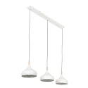Mexlite Pendel BJORR 3-flammer E27 IP20, hvid mat dæmpbar