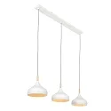 Mexlite Pendel BJORR 3-flammer E27 IP20, hvid mat dæmpbar