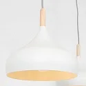 Mexlite Pendel BJORR 3-flammer E27 IP20, hvid mat dæmpbar