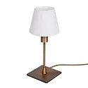 Bordlampe ANCILLA 1-flamme, lang, med skiftefunktion, konisk E14 IP20, børstet bronze dæmpbar