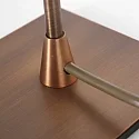 Steinhauer Bordlampe ANCILLA 1-flamme, lang, med skiftefunktion, konisk E14 IP20, børstet bronze dæmpbar