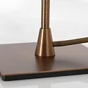 Steinhauer Bordlampe ANCILLA 1-flamme, lang, med skiftefunktion, konisk E14 IP20, børstet bronze dæmpbar