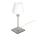 Bordlampe ANCILLA 1-flamme, lang, med skiftefunktion, konisk E14 IP20, stål børstet dæmpbar