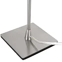 Steinhauer table lamp ANCILLA 1 flame, long, with switching function, conical E14 IP20, steel brushed dimmable
