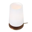 Steinhauer Bordlampe ANCILLA 1-flamme, kort, med skiftefunktion, konisk E27 IP20, børstet bronze dæmpbar
