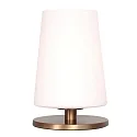 Steinhauer Bordlampe ANCILLA 1-flamme, kort, med skiftefunktion, konisk E27 IP20, børstet bronze dæmpbar