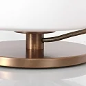 Steinhauer Bordlampe ANCILLA 1-flamme, kort, med skiftefunktion, konisk E27 IP20, børstet bronze dæmpbar