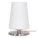 Bordlampe ANCILLA 1-flamme, kort, med skiftefunktion, konisk E27 IP20, stål børstet dæmpbar