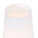 Steinhauer Bordlampe ANCILLA 1-flamme, kort, med skiftefunktion, konisk E27 IP20, stål børstet dæmpbar