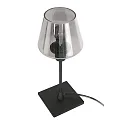 Bordlampe ANCILLA 1-flamme, med skiftefunktion, konisk E14 IP20, sort mat dæmpbar