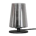 Bordlampe ANCILLA 1-flamme, kort, med skiftefunktion, konisk E27 IP20, sort mat dæmpbar
