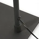 floor lamp SERPENT with flex arm, with touch dimmer IP20, steel brushed dimmable