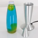 Mexlite Bordlampe VOLCAN med afbryder, konisk E14 IP20, stål børstet 