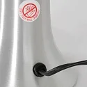table lamp VOLCAN cylindrical, with switch E14 IP20, steel brushed 