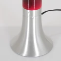 Bordlampe VOLCAN cylindrisk, med afbryder E14 IP20, stål børstet 