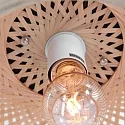 anne light & home Loftlampe MAZE E27 IP20, bambus lys dæmpbar
