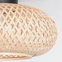anne light & home Loftlampe MAZE E27 IP20, bambus lys dæmpbar