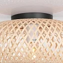 anne light & home Loftlampe MAZE E27 IP20, bambus lys dæmpbar
