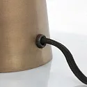 Steinhauer Bordlampe PIMPERNEL down, rund, med afbryder, med stik, konisk E27 IP20, bronze 
