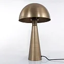 Steinhauer Bordlampe PIMPERNEL down, rund, med afbryder, med stik, konisk E27 IP20, bronze 