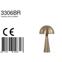 Steinhauer Bordlampe PIMPERNEL down, rund, med afbryder, med stik, konisk E27 IP20, bronze 
