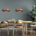 anne light & home Pendel FLINTER 1-flamme E27 IP20, træ dæmpbar