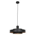 Pendel FLINTER 1-flamme, cylindrisk, direkte / indirekte E27 IP20, sort mat dæmpbar