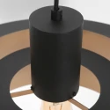 anne light & home Pendel FLINTER 1-flamme, cylindrisk, direkte / indirekte E27 IP20, sort mat dæmpbar