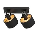 Mexlite Væg- og Loftlampe ORNOIR 2-flammer, justerbar E14 IP20, sort mat dæmpbar