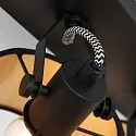 Mexlite Væg- og Loftlampe ORNOIR 2-flammer, justerbar E14 IP20, sort mat dæmpbar