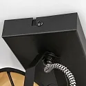 Mexlite Væg- og Loftlampe ORNOIR 2-flammer, justerbar E14 IP20, sort mat dæmpbar