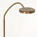 Mexlite Standerlampe PLATU med fleksibel arm, med touch-dæmper IP20, bronze dæmpbar