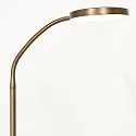 Mexlite Standerlampe PLATU med fleksibel arm, med touch-dæmper IP20, bronze dæmpbar