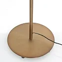 Mexlite Standerlampe PLATU med fleksibel arm, med touch-dæmper IP20, bronze dæmpbar